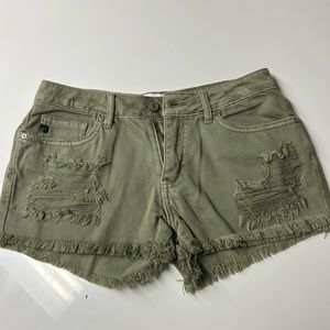 Army green kancan shorts size small